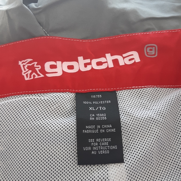 Gotcha Men's Trunk Short Size XL White/ gray - Picture 8 of 9